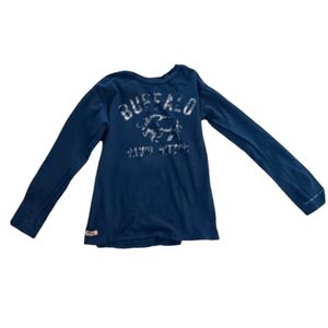 Buffalo David Button Blue Long Sleeve Boys Size 6